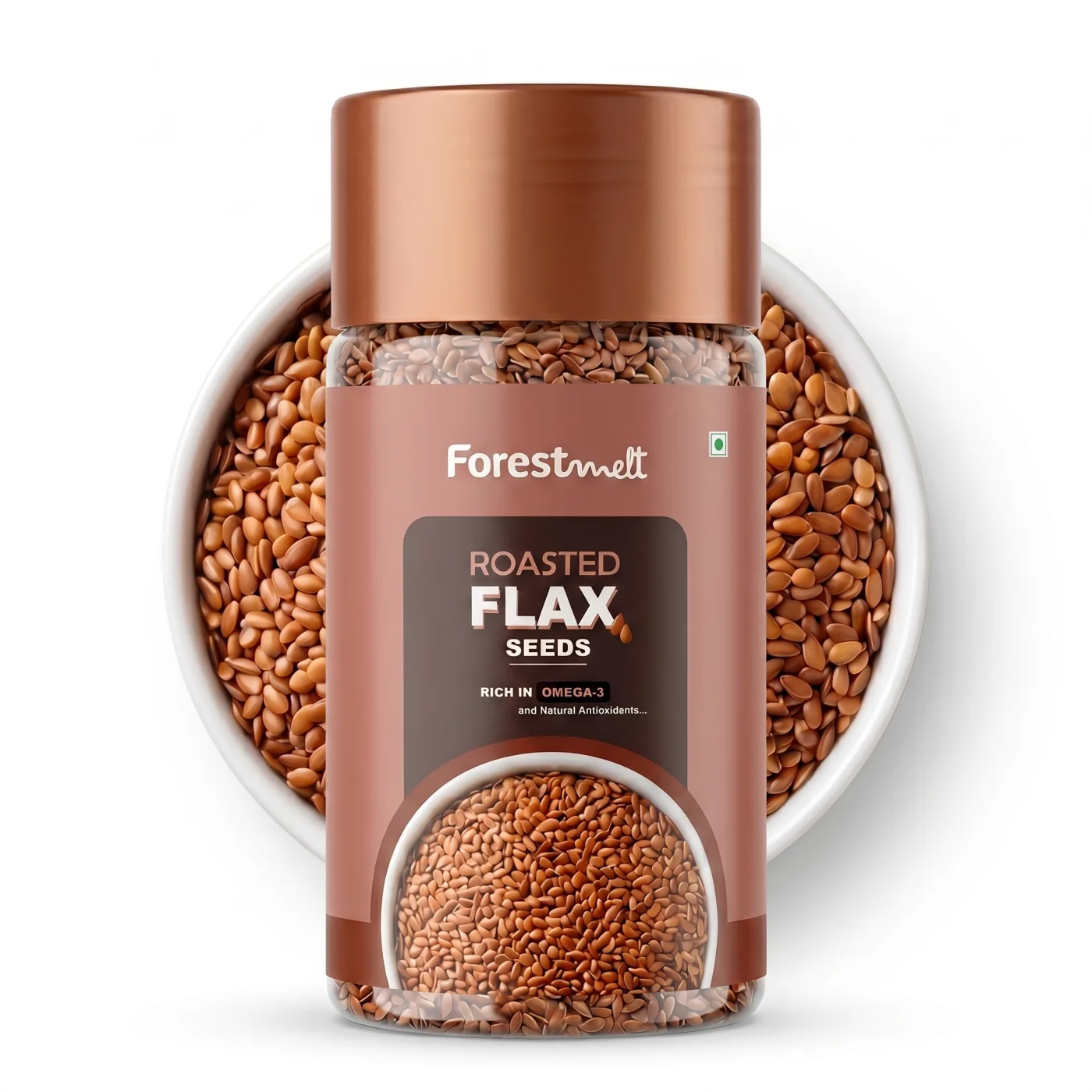 Roasted Flax Seeds view 2